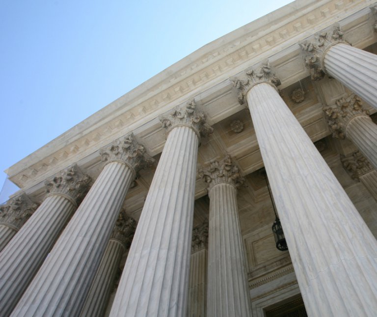 Exterior courthouse columns